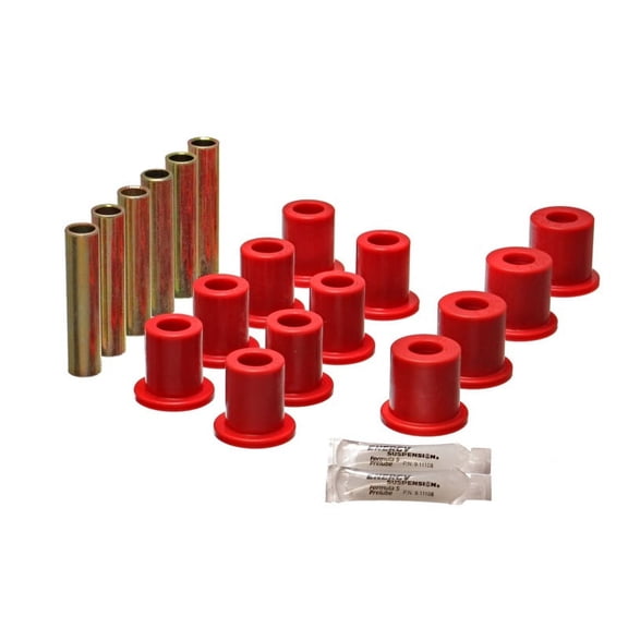 Energy Suspension Fd 4 Wd Frt Sprg Bush Set - Red Fits select: 1973-1978 FORD F250