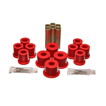 Energy Suspension Fd 4 Wd Frt Sprg Bush Set - Red Fits select: 1983-1987 FORD RANGER, 1984-1990 FORD BRONCO II