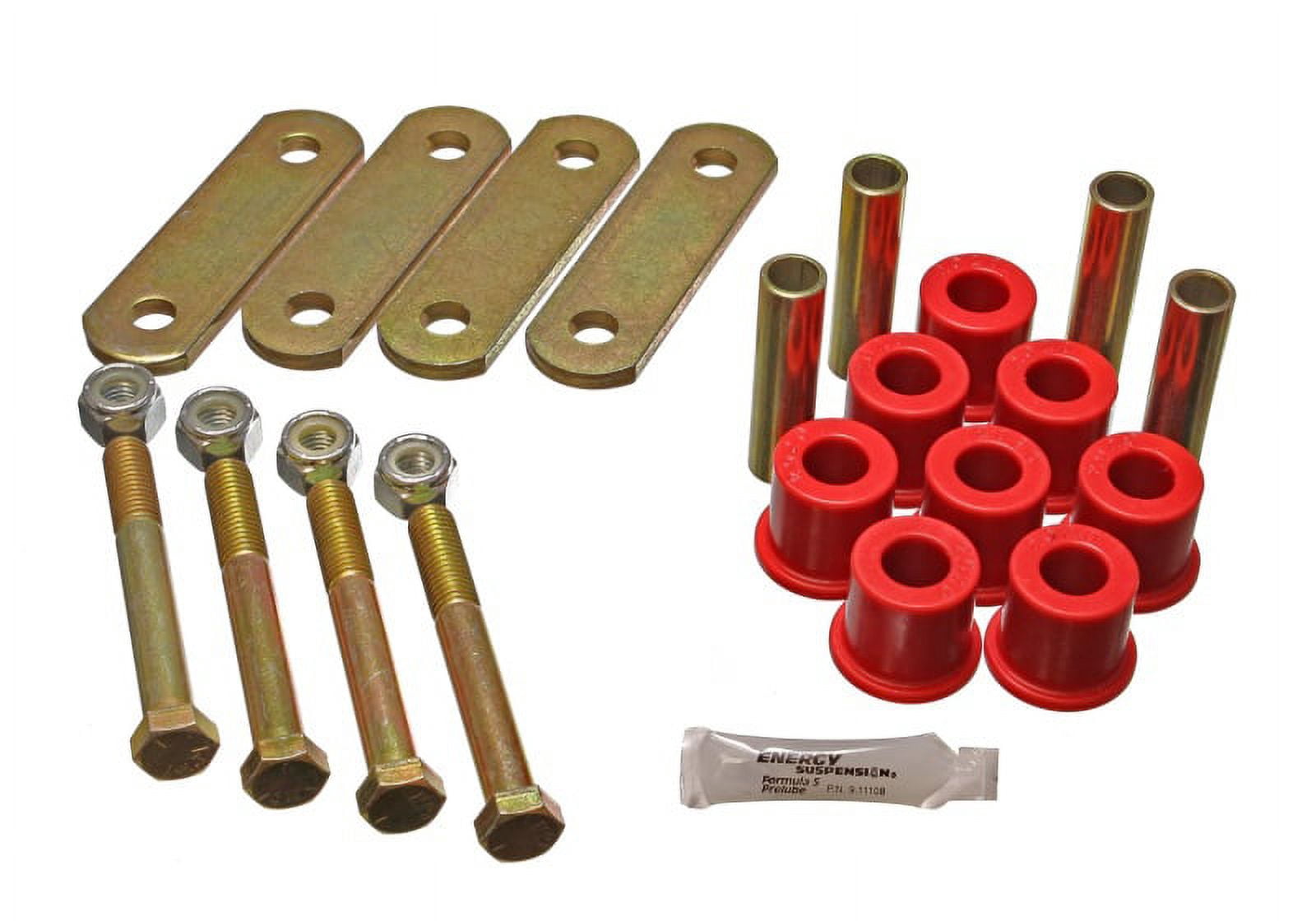 Energy Suspension Fd Heavy Duty Shackle Set - Red Fits select: 1966-1972,1973 FORD MUSTANG