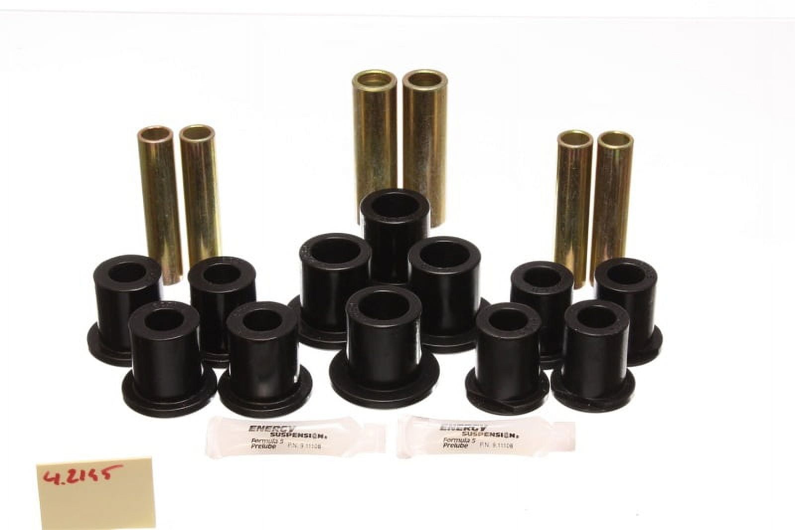Energy Suspension Fd Rr Spring Bush Set Complete - Black Fits select: 1992-1998,2002-2006 FORD ECONOLINE