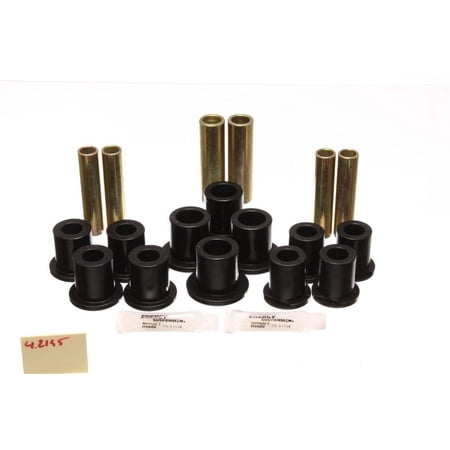 Energy Suspension Fd Rr Spring Bush Set Complete - Black Fits select: 1992-1998,2002-2006 FORD ECONOLINE