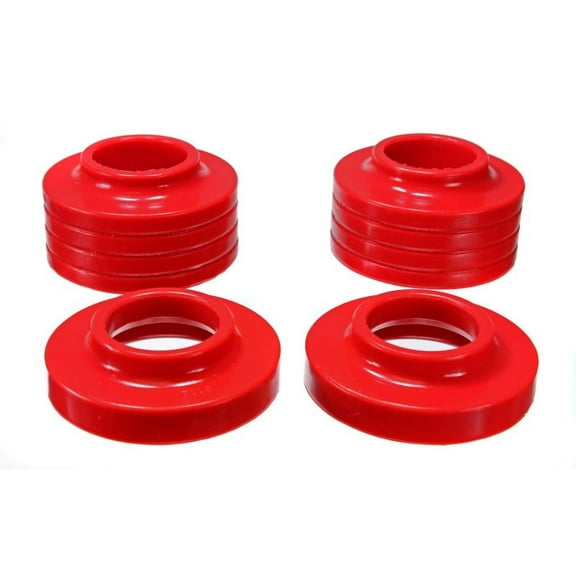 Energy Suspension Jeep Spring Isolators - Red Fits select: 1997-2006 JEEP WRANGLER / TJ, 1989-1995 JEEP WRANGLER / YJ
