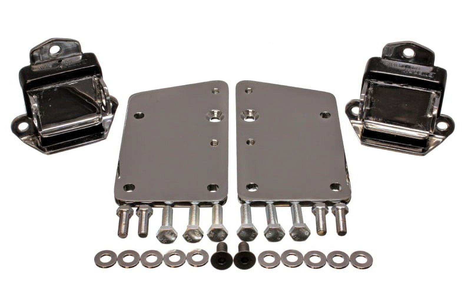 Energy Suspension LS Series Black Motor Conversion Set - Chrome Plated Fits select: 1969-1982 CHEVROLET CORVETTE, 1968 CHEVROLET CHEVELLE