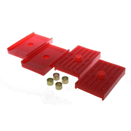 Energy Suspension Leaf Spring Isolators - Red Fits select: 1968 ,1969 CHEVROLET CAMARO