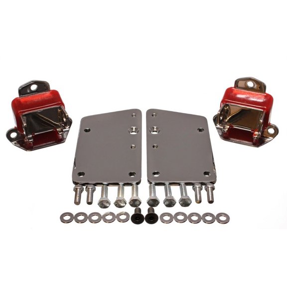Energy Suspension Ls Conversion Mtr Mount Set - Red Fits select: 1970 CHEVROLET MALIBU, 1971 CHEVROLET CHEVELLE