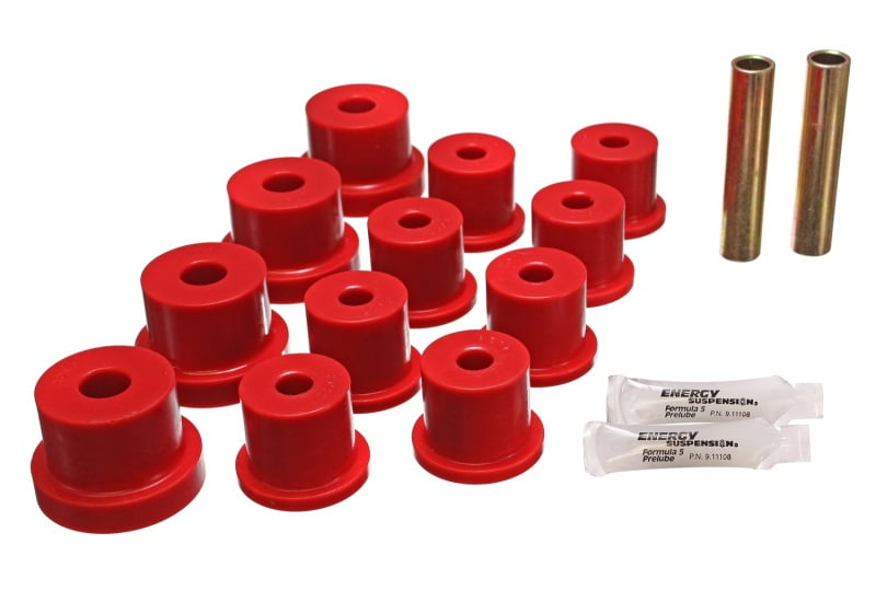 Energy Suspension Nova Mono Leaf Spring Bushings - Red Fits select: 1997-1998 CHEVROLET GMT-400 K1500, 1988-1989 CHEVROLET GMT-400