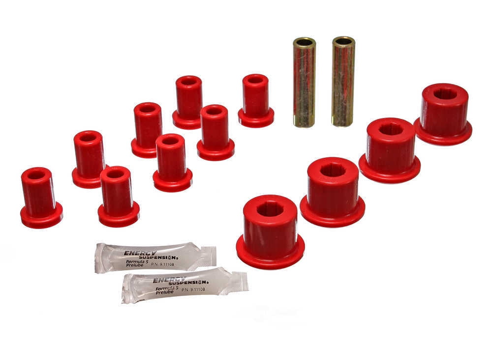 Energy Suspension Rear Spring And Shackle Bushng - Red Fits select: 1970-1976 PLYMOUTH VALIANT, 1966-1976 DODGE DART