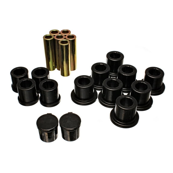 Energy Suspension Rear Spring Bushing Set - Black Fits select: 1994-2002 DODGE RAM 2500, 1994-2002 DODGE RAM 3500