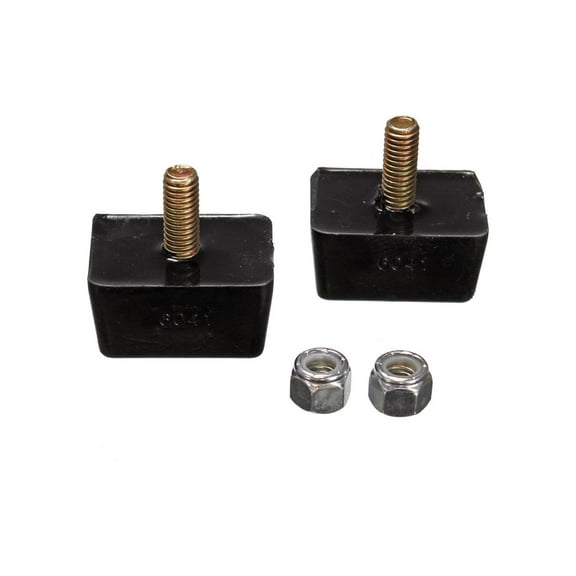 Energy Suspension Univ Blk 7/8in H x 1-7/8in L x 1-3/8in W Low Profile Rectangular Bump Stops (2 ea)