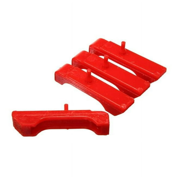 Energy Suspn 36117R Radiator Isolator Pad Set for 1987 Chevrolet Blazer, Red