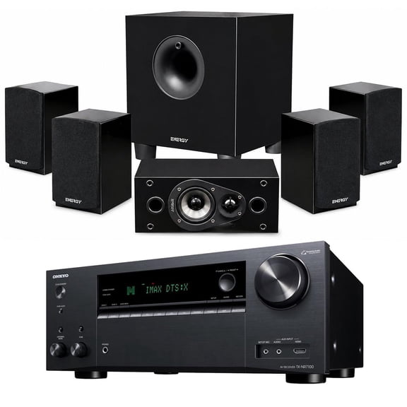 Energy Take Classic 5.1 Channel Home Theater System, Bundle with TX-NR7100 9.2-Channel 8K/4K Network AV Receiver