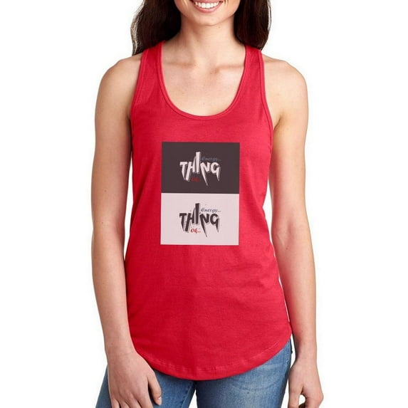 Energy Think Ok Banner Racerback Tank Women -Image by Shutterstock, Female x-Small