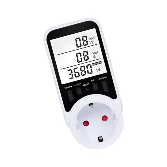 Energy Usage Monitors With Auto Cost Calculator And Backlits Display For Voltages Current Tracking