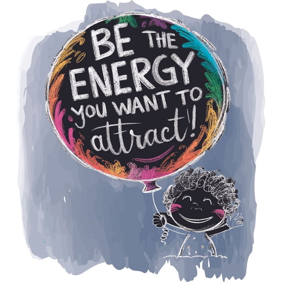 Be the Energy You Want Quote Positive Life Motivation Inspiration Quotes Saying Colorful Wall Art Sticker Designs Vinyl Stickers For Home House Walls Rooms Window Bedroom Decoration Size (24x26 inch)