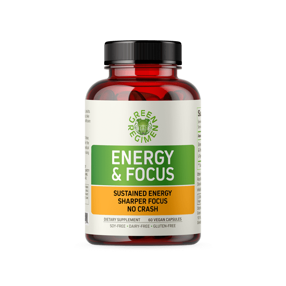 Energy and Focus - Improve Productivity - No Crash - 60 Capsules