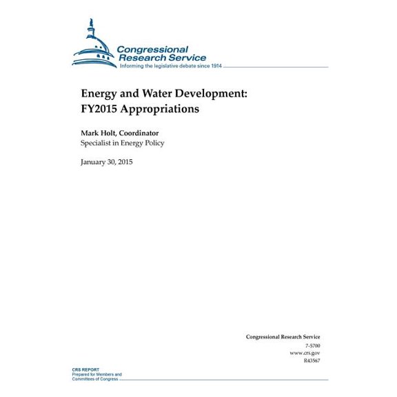 Energy and Water Development: Fy2015 Appropriations