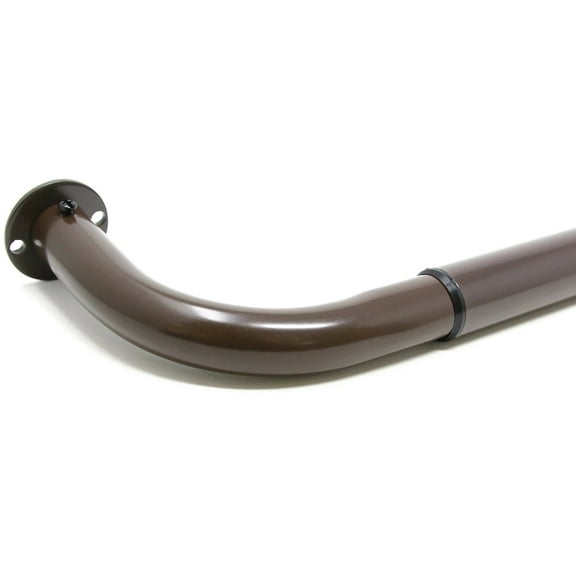 Urbanest Energy Saving Wrap Around Black Out Room Darkening Adjustable Window Curtain Metal Rod Set Heavy Duty, 1" Diameter, Oil-Rubbed Bronze(ORB), 32"-52"