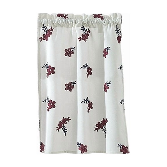 Energy saving thermal cafe curtains blackout short curtains for kitchen
