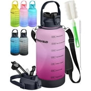 EnergyBud 1 Gallon Water Bottle Motivontal large Bottle With Straw BPA-Free, 128 Oz 1 Gallon Jug