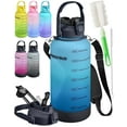 thumbnail image 1 of EnergyBud 1 Gallon Water Bottle with Straw and Handle, Large Motivational 128 oz BPA-Free Leakproof Water Jug with Strap and Time Marker for Fitness, Gym, Outdoor, and Daily Hydration, 1 of 9
