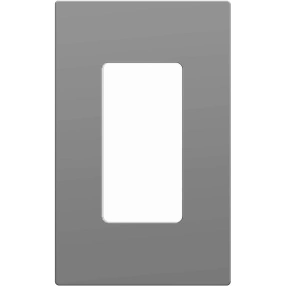 Enerlites 1-Gang Standard Screwless Decorator Wall Plate Child Safe Outlet