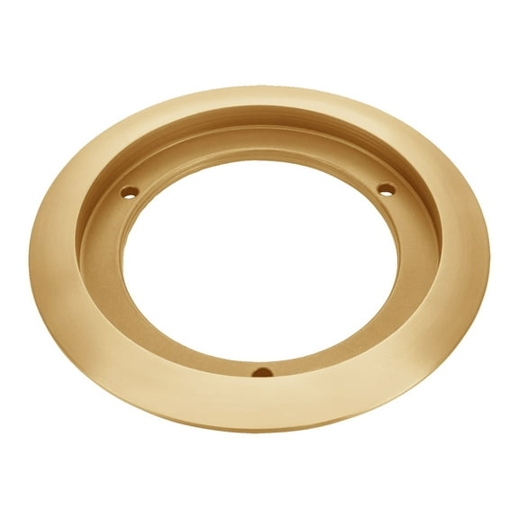 Enerlites 975518-C 5.25" Brass Flange, Fits Round 4" Floor Box Cover