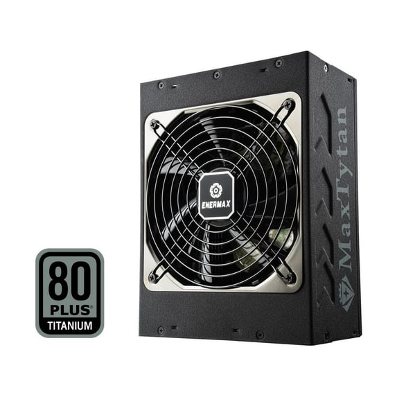 Enermax MaxTytan 80+ Titanium certified Full Modular 1050W Power Supply with DFR Technology, digital display wattage meter, 10 years Warranty and FREE COOLERGENIE fan controller, EDT1050EWT