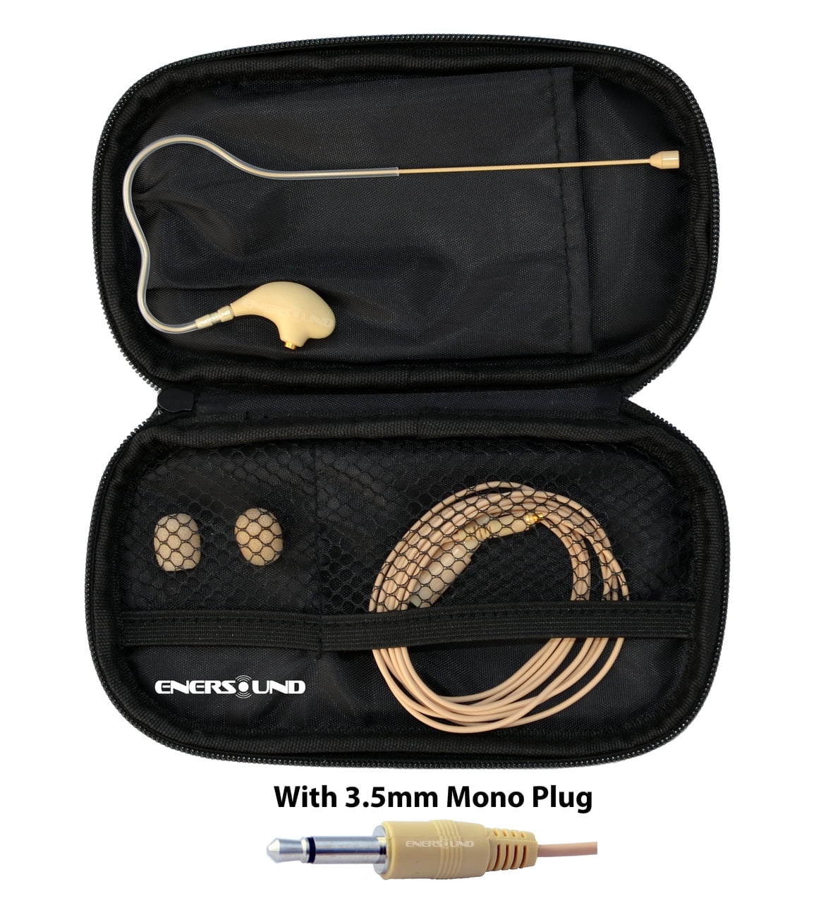 Enersound MIC-400MP Professional Miniature Earset / Headset Microphone for Wireless Systems with 3.5 Mono Connector