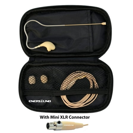 Enersound MIC-400MXL Professional Earset / Headset Microphone for AKG / Samson Wireless Systems with Mini XLR