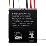 Enerwave Z-Wave Plus Dual Relay Module, Hidden Smart Switch, Single Pole, 120-277VAC, 10A Per Relay, NEUTRAL WIRE REQUIRED, ZWN-RSM2-PLUS, Black