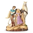 thumbnail image 1 of Enesco 4059736 Disney Traditions by Jim Shore Tangled Carved by Heart Live Your Dream Stone Resin Figurine, 21.5 Inches, Multicolor, 1 of 4