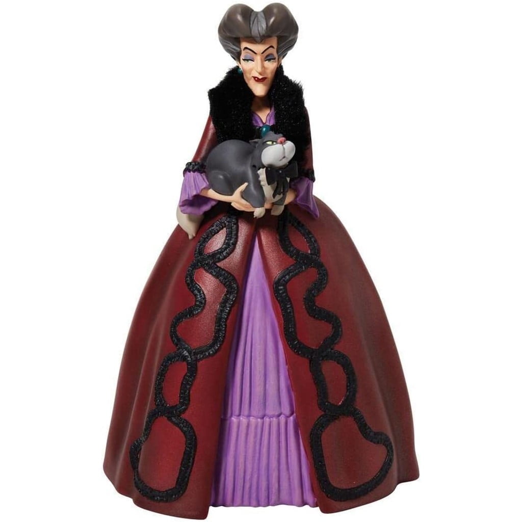 Lady Tremaine Rococo Style Resin Figurine with Faux-Fur Boa