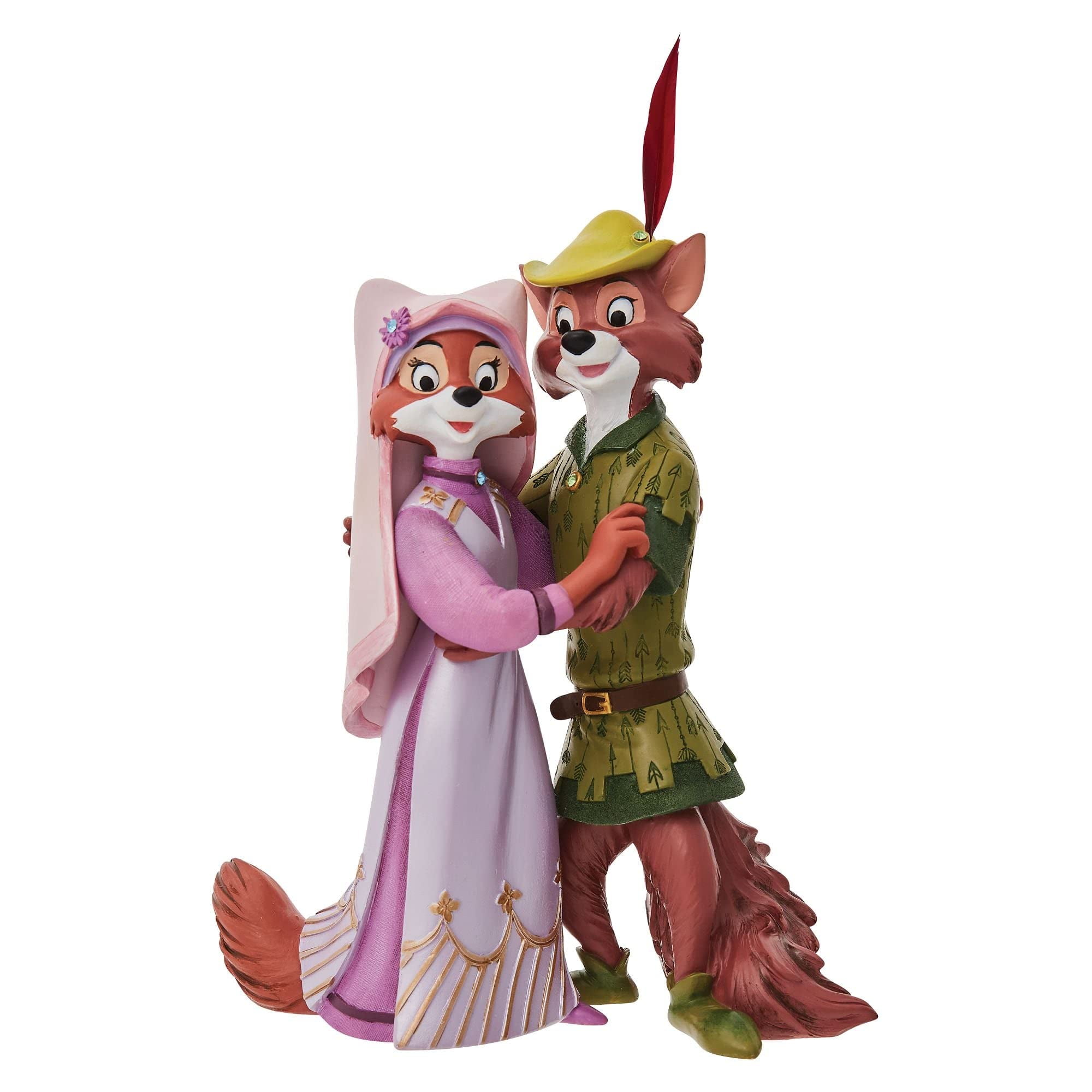 Enesco 6010726 Disney Showcase Robin Hood and Maid Marian, Figurine, 9.05 Inch, Multicolor