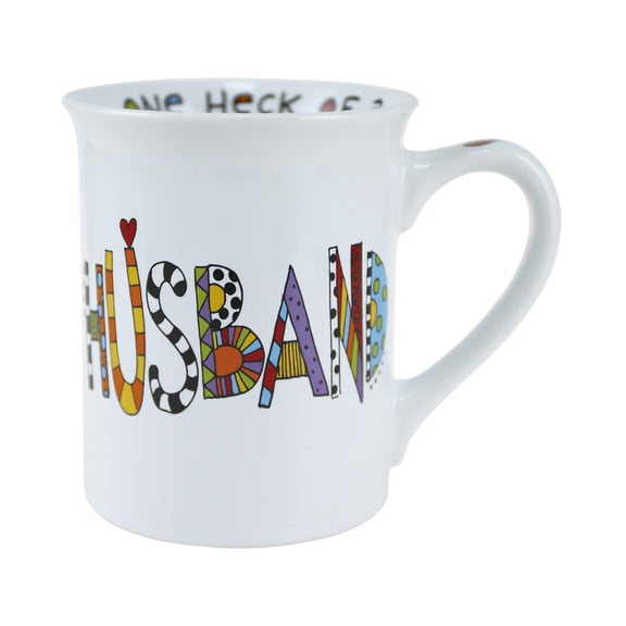 Enesco Our Name Is Mud Cuppa Doodles Husband Mug, 4.53 Inches