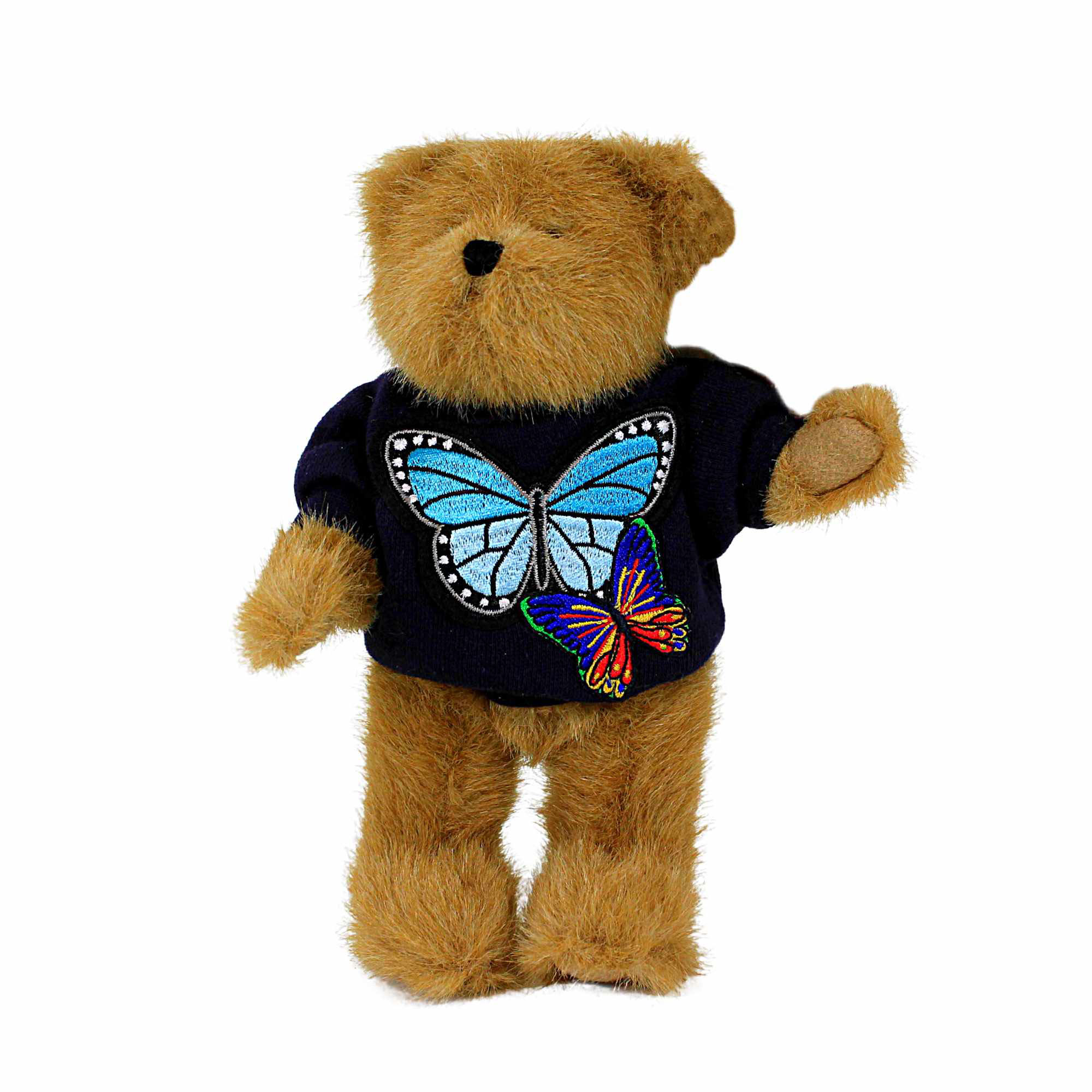 Enesco Archie - One Plush Bear 8 Inch, Fabric - Jointed Tan Dressed ...