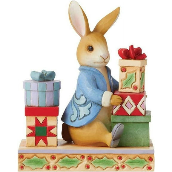Enesco Beatrix Potter by Jim Shore Peter Rabbit with Presents, Figurine