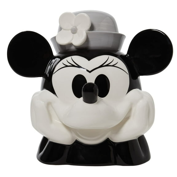 Eensco Steamboat Willie Minnie Mouse Sculpted Ceramic Cookie Jar 10.24in H