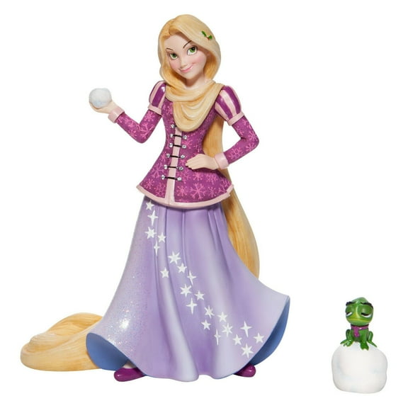 Enesco Disney Showcase Tangled Rapunzel Holiday Princess and Pascal Figurine NIB