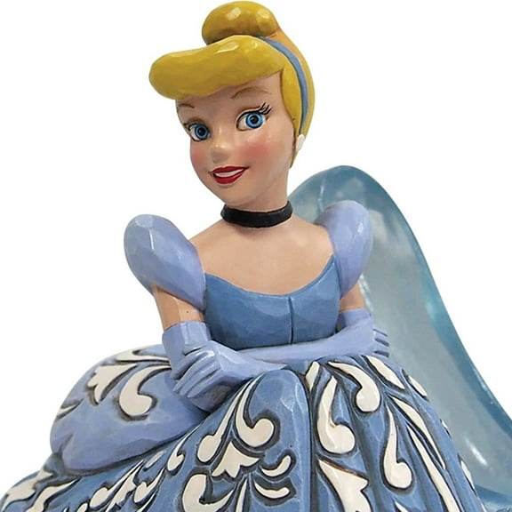 Enesco Disney Traditions Cinderella Glass Slipper Figurine, 5.75 Inch, Multicolor
