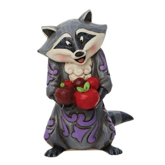 Enesco Disney Traditions Meeko Mini Figurine, 3.25 Inch, Multicolor, Polyresin, Calcium Carbonate