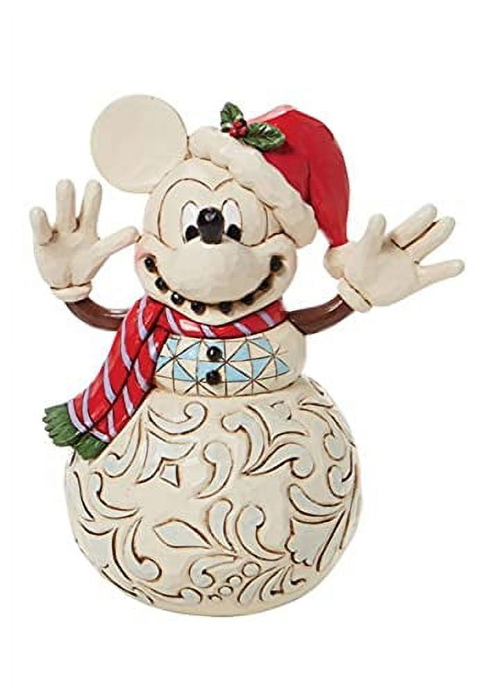 Enesco Disney Traditions Mickey Mouse Snowman Figurine