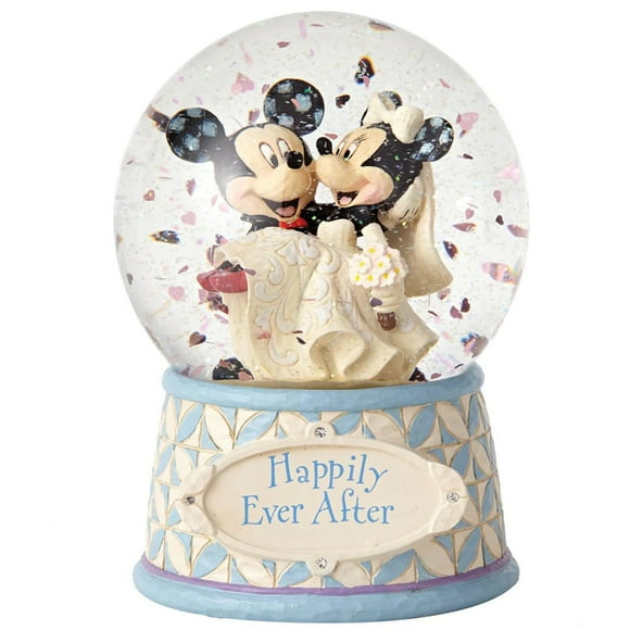 Enesco Disney Traditions Mickey and Minnie Wedding Waterball