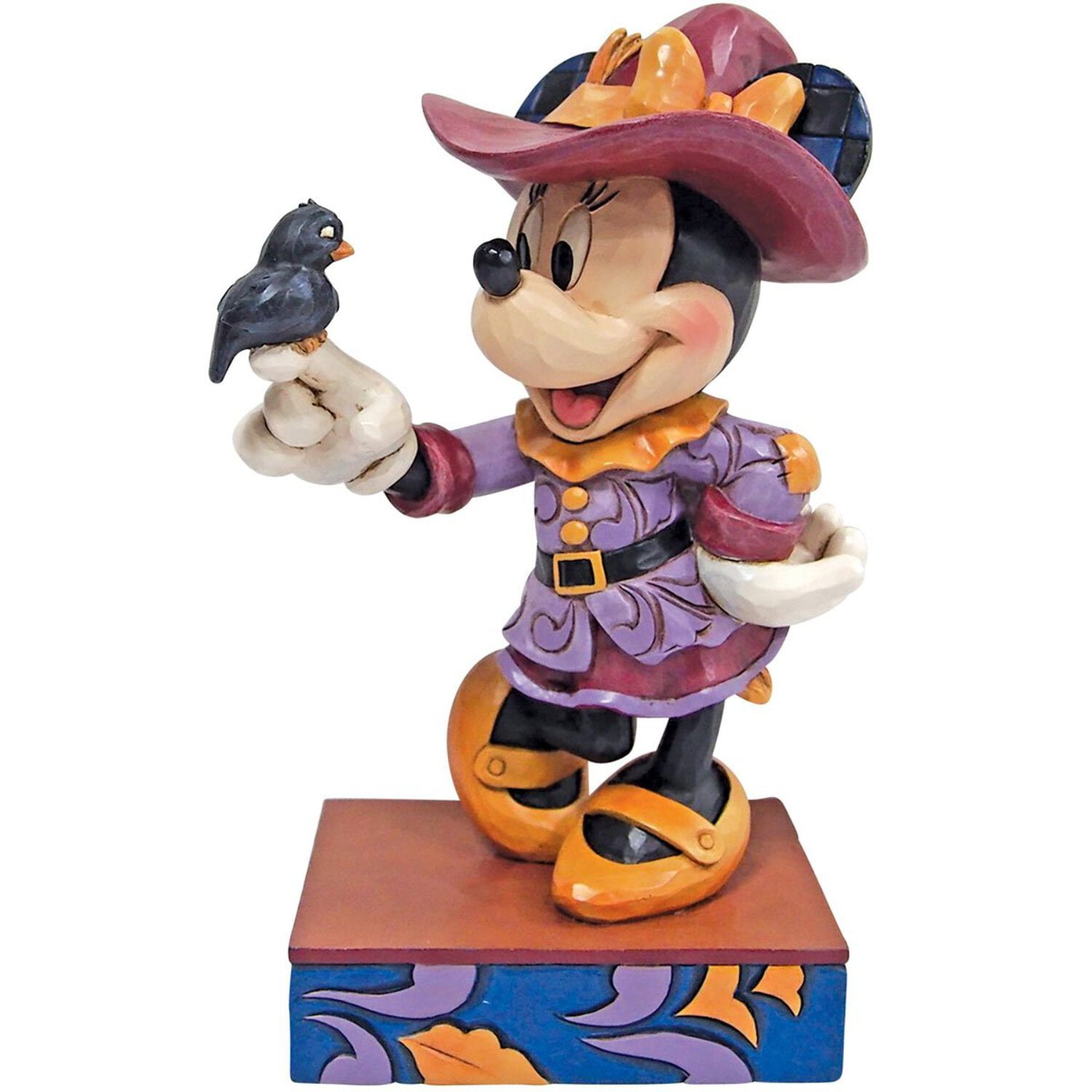 Enesco Disney Traditions Scarecrow Minnie Figurine, 6.5 Inch, Multicolor