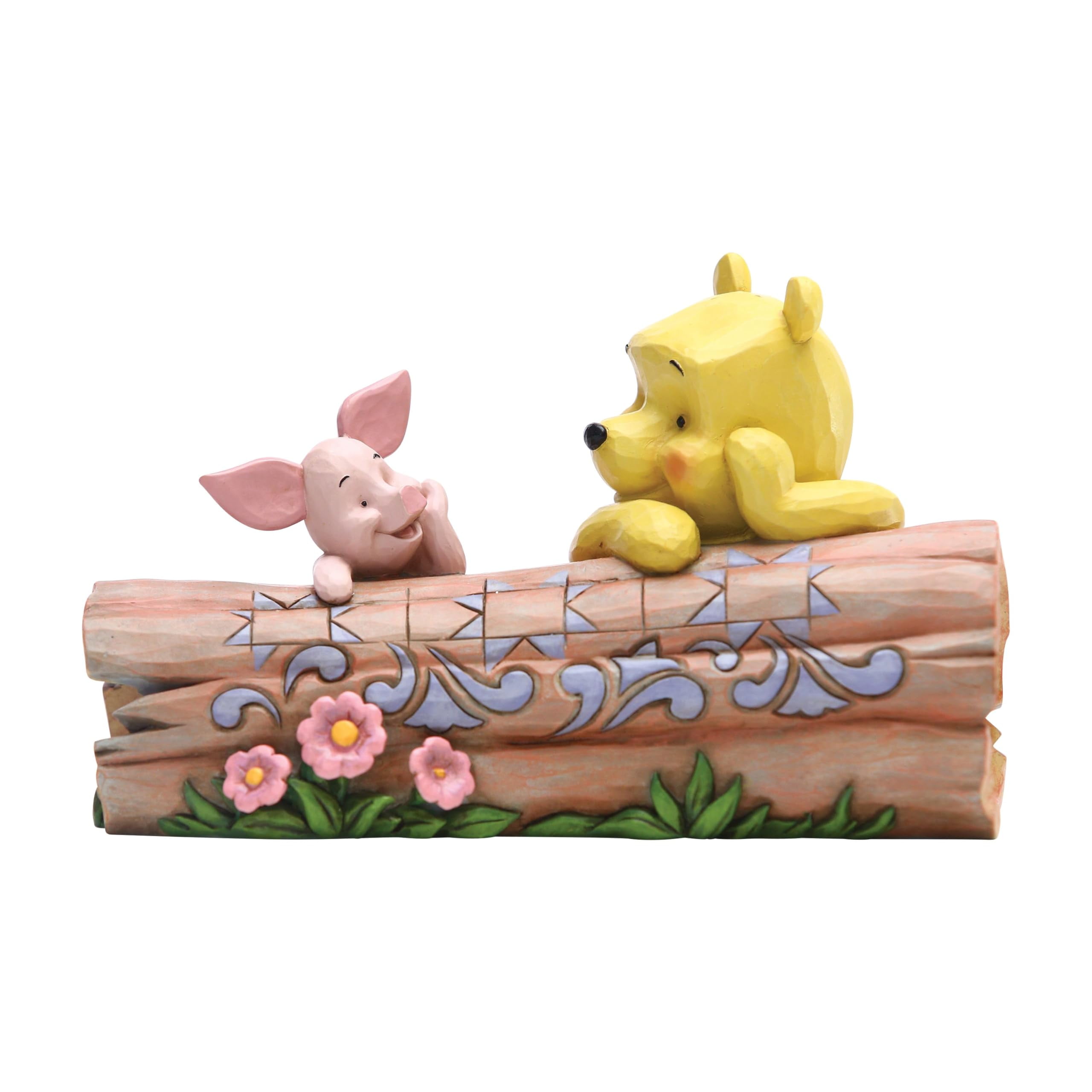 Enesco Disney Traditions by Jim Shore Pooh and Piglet by Log