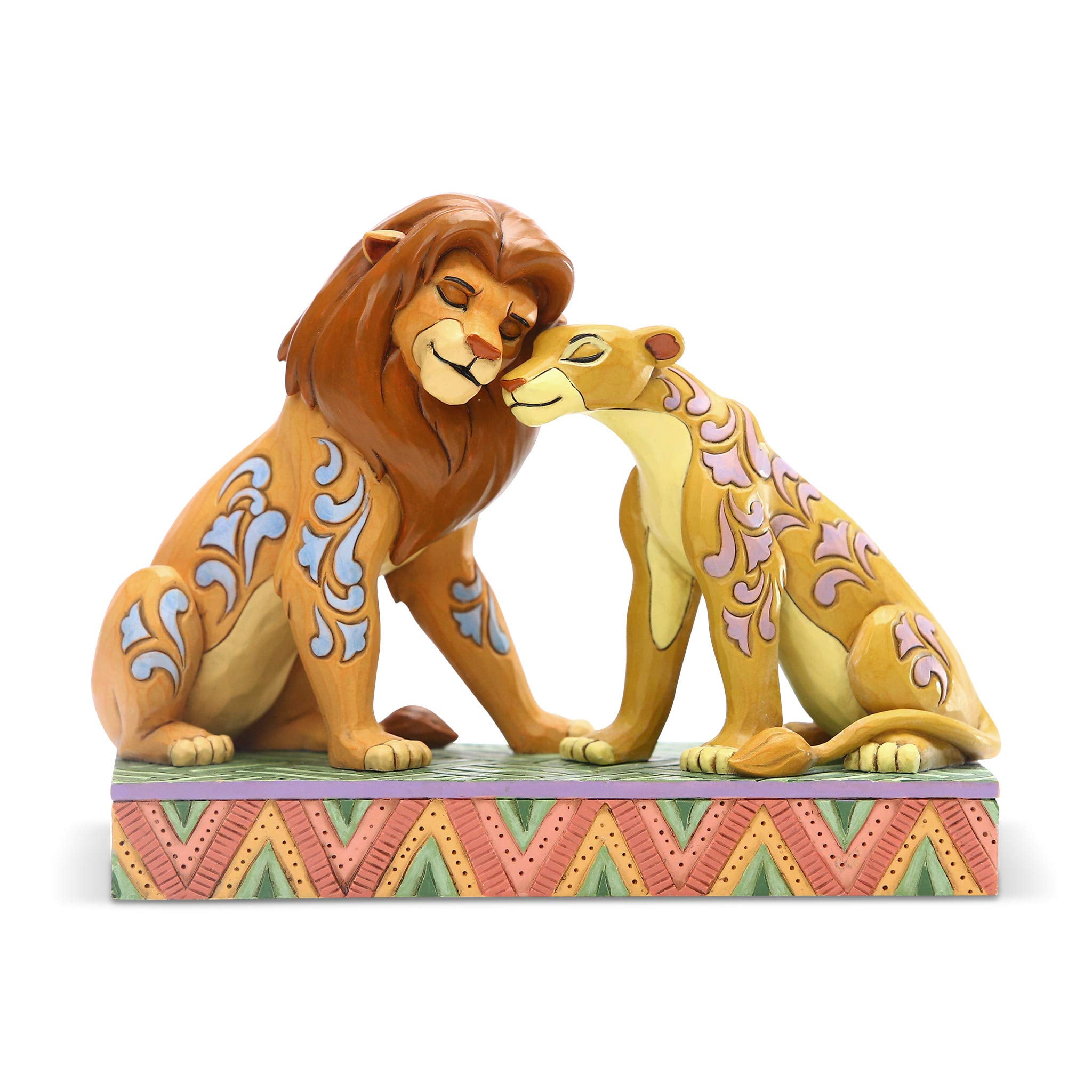 Enesco Disney Traditions by Jim Shore Simba and Nala Snuggling Figurine ...