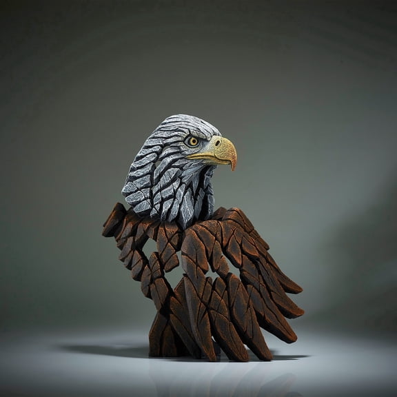 Enesco Edge Sculptures Bald Eagle Stone Resin Figurine 14.5in H