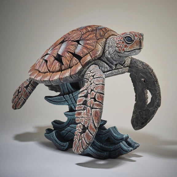Enesco Edge Sculptures Sea Turtle Figurine 13.2in H