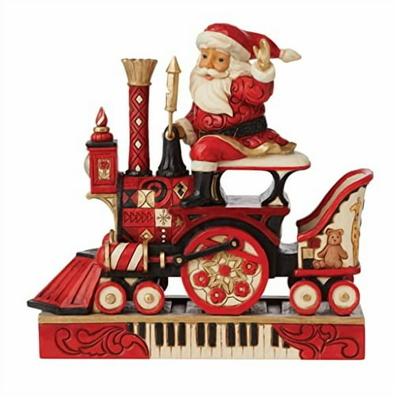 Enesco FAO Schwarz by Jim Shore Santa Riding FAO Schwarz Train Figurine
