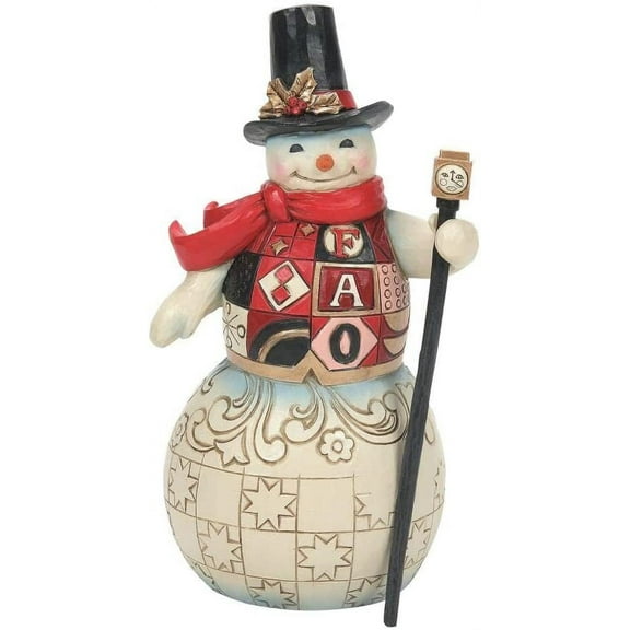 Enesco FAO Schwarz by Jim Shore Snowman in FAO Vest, Figurine