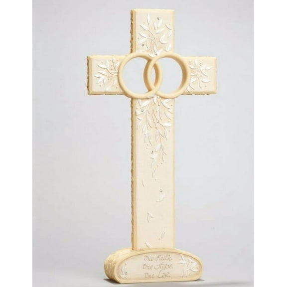 Enesco Foundations Wedding Cross Figurine #4044104
